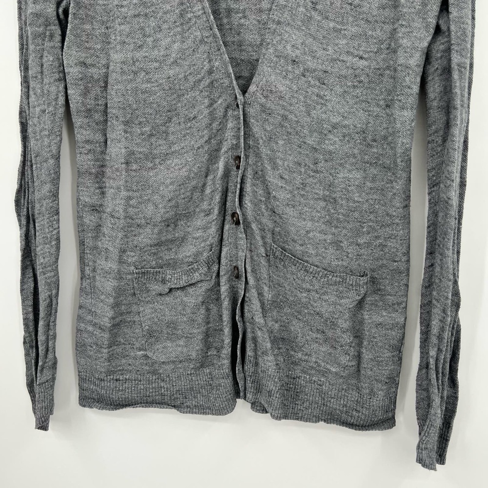 Madewell Inlet Button Front long sleeve Cardigan pockets lightweight sz medium - Picture 9 of 10